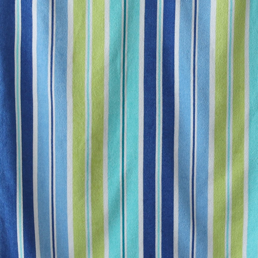 Velour Beach Towel, Midistripe, Blue, 28X60