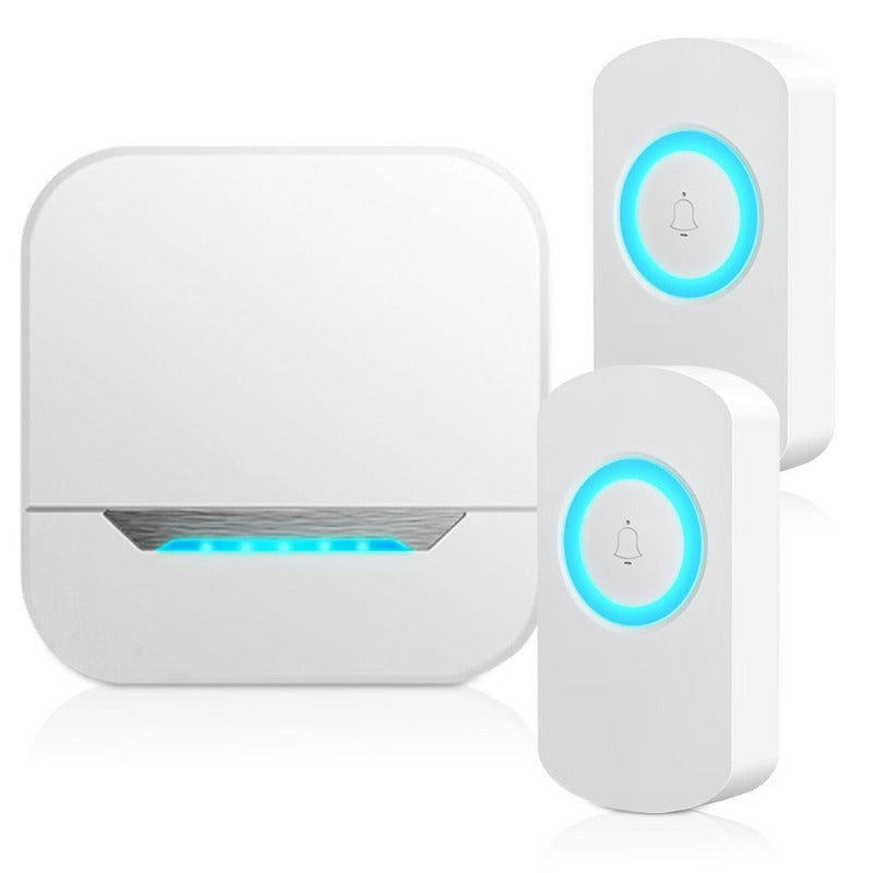 Mini Waterproof Wireless Door Bell Operating at 1000 Feet with 32 Melodies,4 Volume Levels & LED Flash