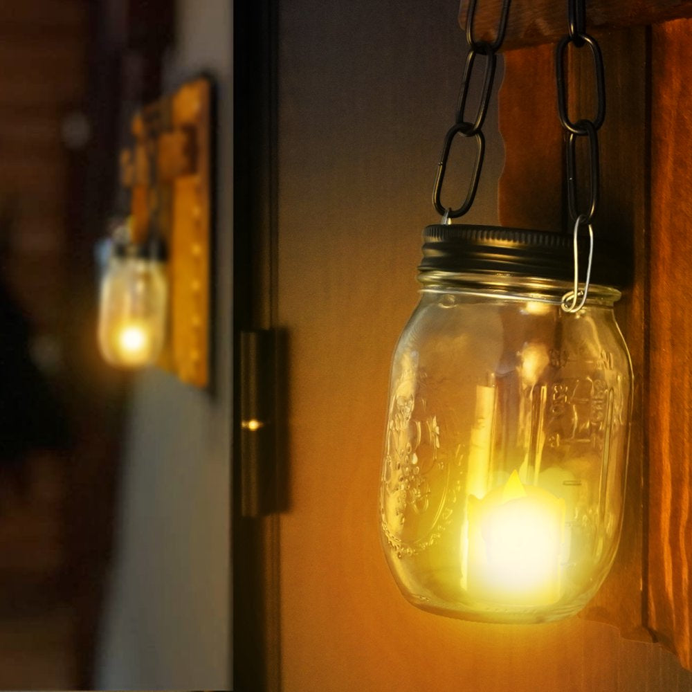 Wall Sconce Light, 2 Sets with Boards, LED Electric Candle Lights, 5" High Battery Farmhouse Retro Candle Sconces Decor for Home Living Room, Bathroom