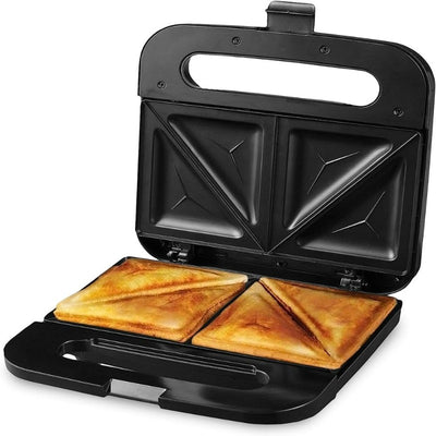 Electric Sandwich Maker with Non-Stick Plates, Indicator Lights, Cool Touch Handle, Easy to Clean and Store
