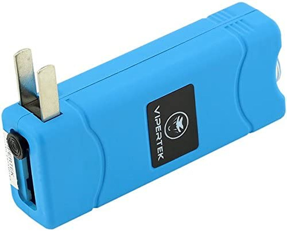 35 Billion Micro Stun Gun - Rechargeable with LED Flashlight, Blue