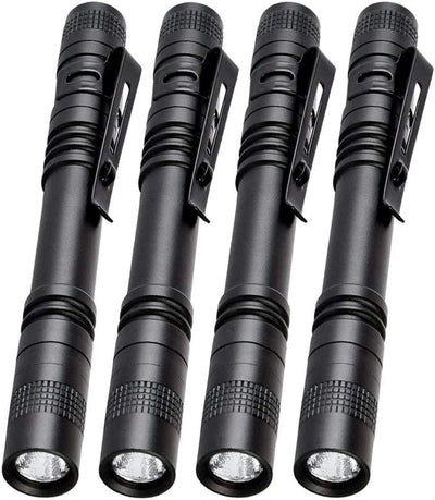 4 Pcs1000Lm XPE-R3 LED Penlight Flashlight Tactical Torch with Clip(13.3 CM)