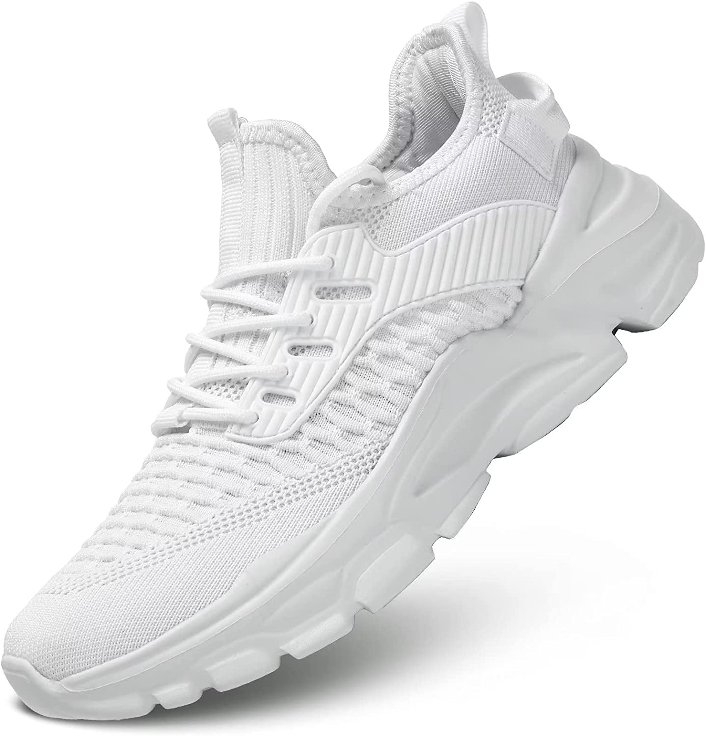 Men's Running Shoes Non Slip Shoes Breathable Lightweight Fashion Sneakers Slip Resistant Athletic Sports Walking Gym Work Shoes