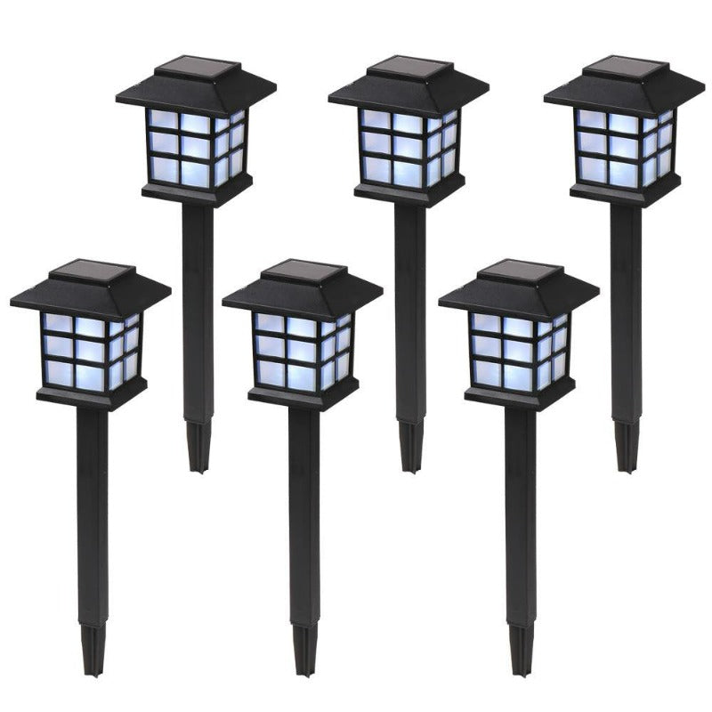 6Pcs Solar Pathway Lights Outdoor, Solar Outdoor Garden Lights Led Light