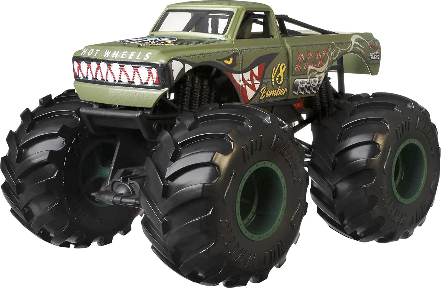 Hot Wheels Monster Truck 1:24 Scale Taxi Vehicle with Giant Wheels for Kids Age 3 to 8 Years Old Great Gift Toy Trucks Large Scales