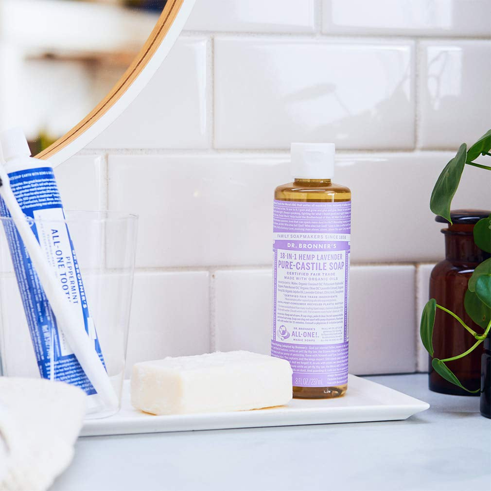 Dr. Bronner’s - Pure-Castile Liquid Soap (Lavender, 8 ounce)