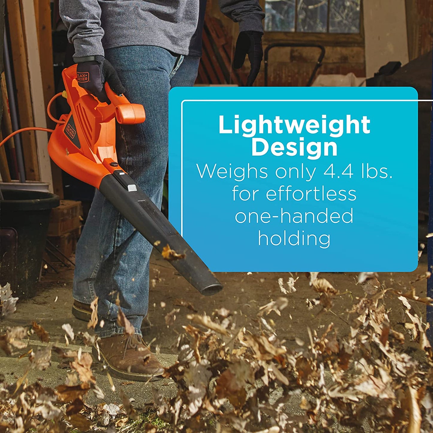 BLACK+DECKER Electric Leaf Blower, 7-Amp (LB700)