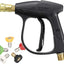 High Pressure Washer Gun, 3000 PSI Car Washer Gun with 5 Color Quick Connect Nozzles for Car Pressure Power Washers M22 Hose Connector 3.0 TIP