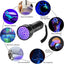 Black Light UV Flashlight, 51 LED Blacklight Flashlights 395 Nm Pet Urine Detector with 3 Pack AA Batteries for Cat Urine, Stains, Bed Bug (Black)