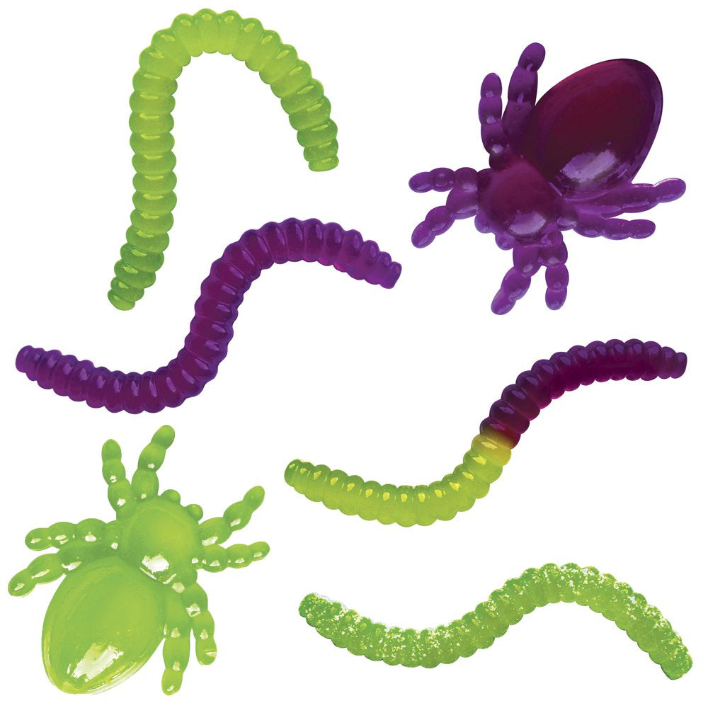 Gummy Candy Lab: Worms and Spiders - Green Apple and Mixed Berry Candy Mix