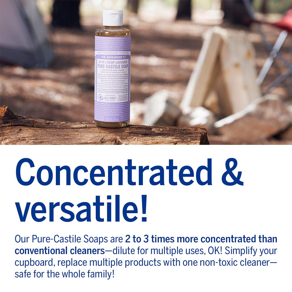 Dr. Bronner’s - Pure-Castile Liquid Soap (Lavender, 8 ounce)