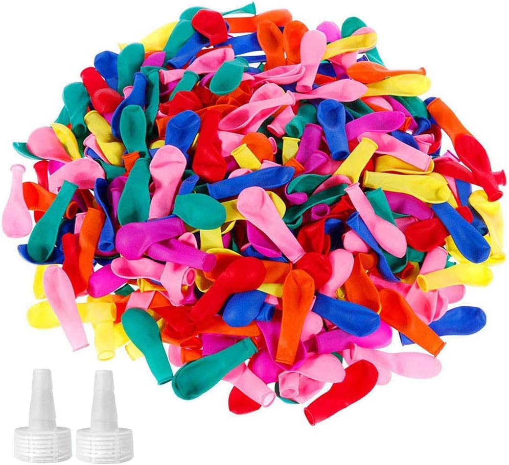 500 Pack Water Balloons with Quick Refill Kits, Eco-Friendly Latex Water Bomb Balloons for Kids and Adults Water Fight Games