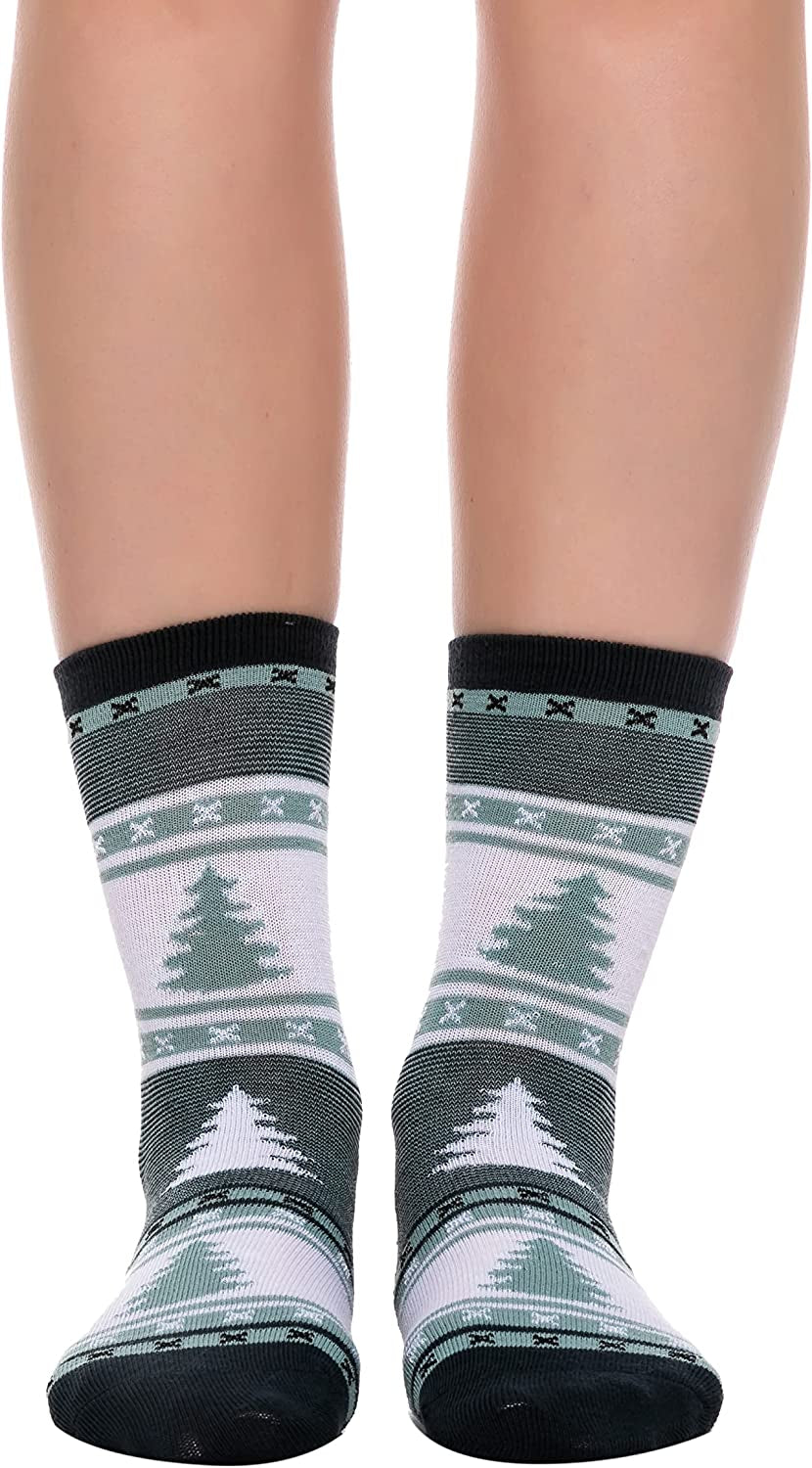 JOYIN 12 Pairs Christmas Cotton Socks, Holiday Warm Soft Socks for Winter Christmas, Holiday or Birthday Gift