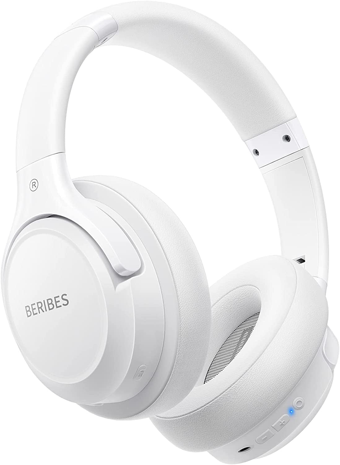 Bluetooth Headphones over Ear, 65H Playtime and 3 EQ Music Modes Wireless Headphones with Microphone, Hifi Stereo Foldable Lightweight Headset, Deep Bass for Home Office Cellphone PC TV