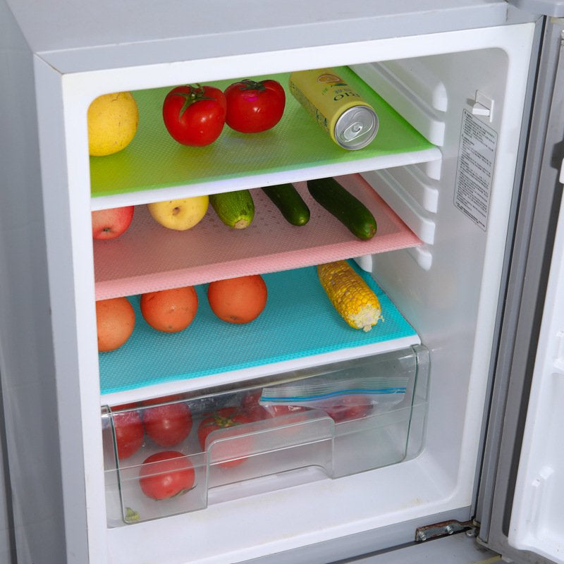 8 Pcs Refrigerator Liners, Washable Mats Covers Pads, Home Kitchen Gadgets Accessories Organization for Top Freezer Glass Shelf Wire Shelving Cupboard Cabinet Drawers