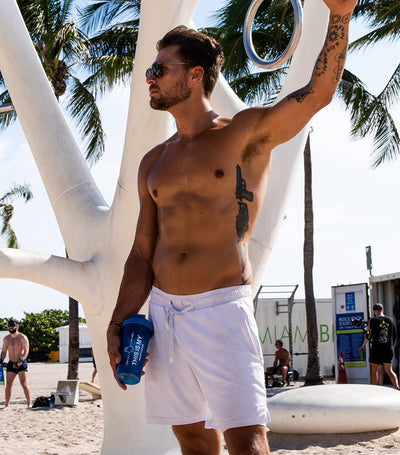 2 PACK Protein Shaker Bottles for Protein Mixes - 24 OZ - Dishwasher Safe Shaker Cups