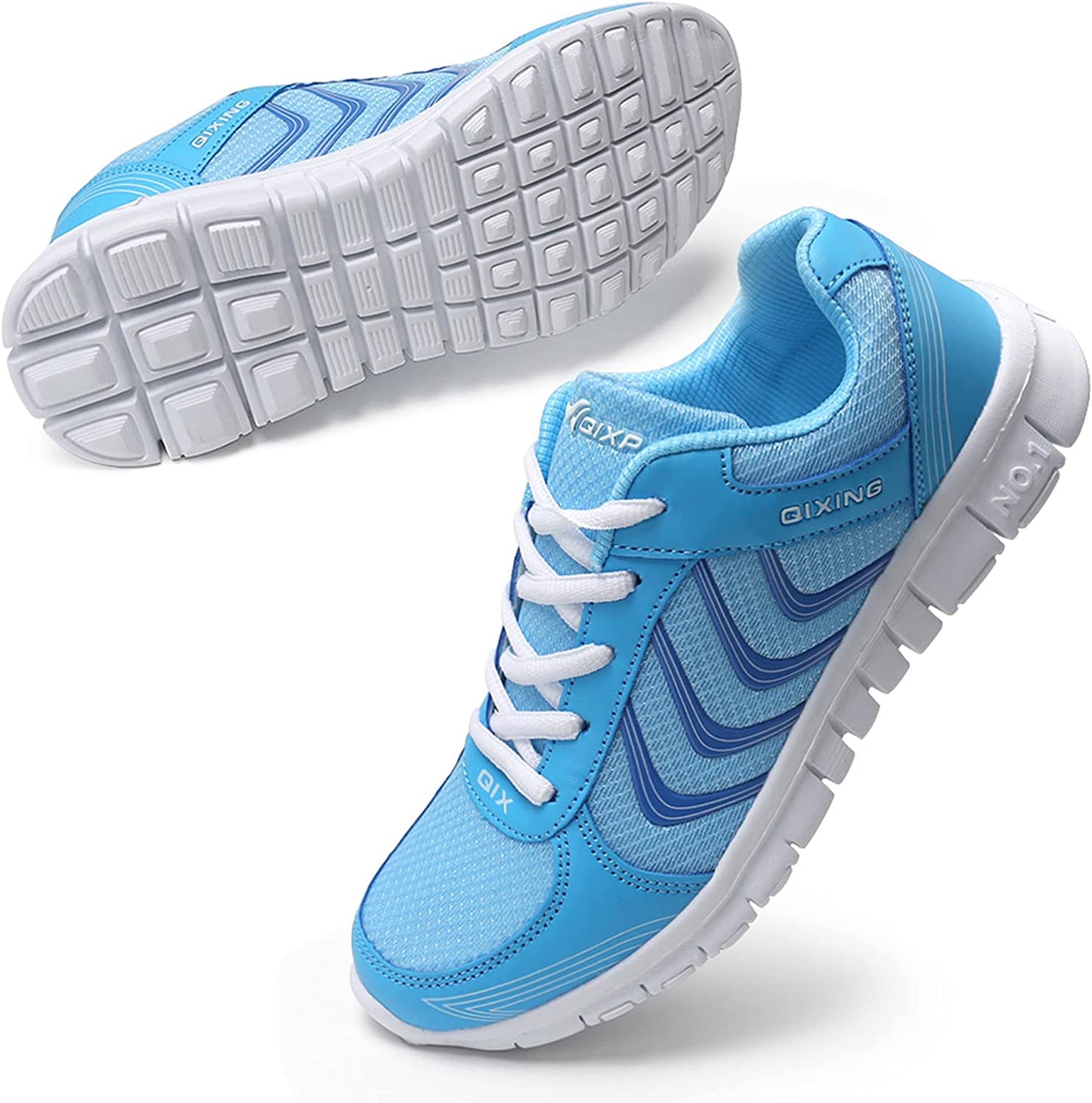 Women's Athletic Road Running Mesh Breathable Casual Sneakers Lace up Comfort Sports Student Fashion Tennis Shoes