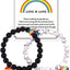  Rainbow LGBT Pride Bracelet,Handmade Gay Pride Bracelet,Birthday/Christmas/Anniversary/Graduation Gifts for Men and Women