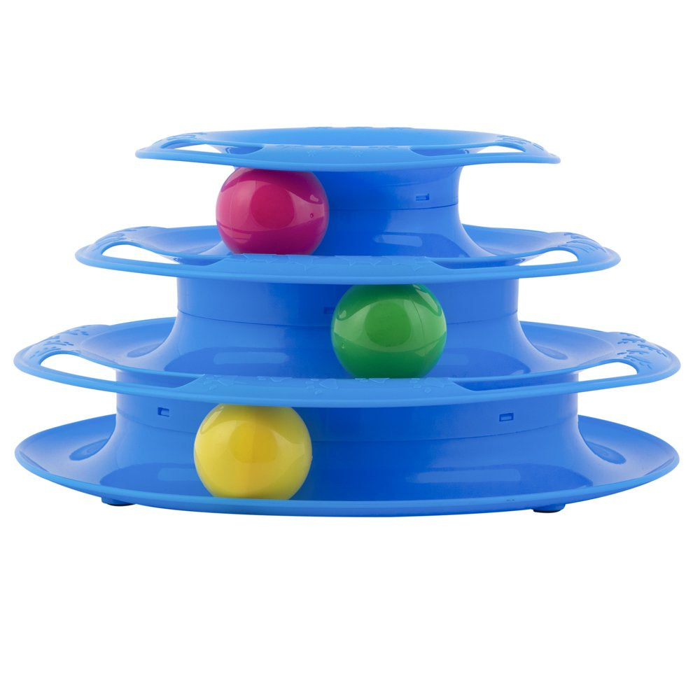  Tier Tower Interactive Ball Toy for Cats and Kittens