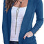 Womens Sweaters Cardigans Open Front Cufflinks Long Sleeve Knit Casual Tops with 2 Pockets