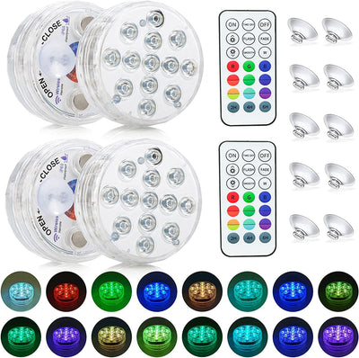 Submersible LED Pool Lights 4 pack
