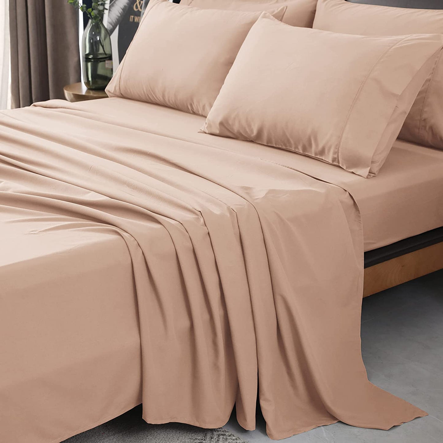 California King Size Quilted Fitted Waterproof Mattress Pad, Premium Hollow Material Filling Mattress Protector, Breathable, Quiet, Cooling, Machine-Washable Mattress Cover with 21” Deep Pocket