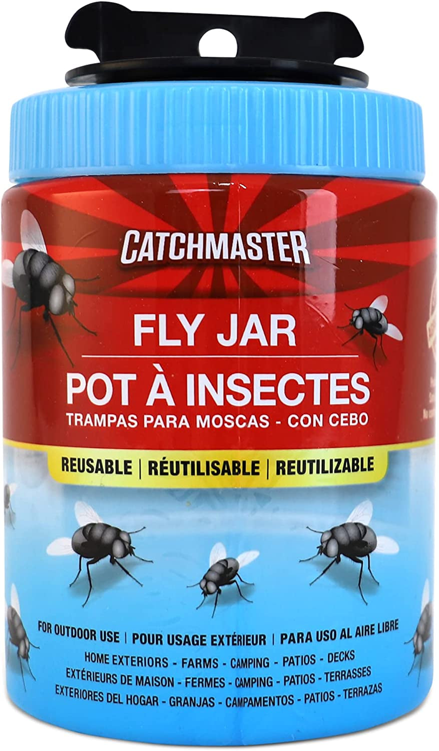 Reusable Trap Fly Jar by Catchmaster