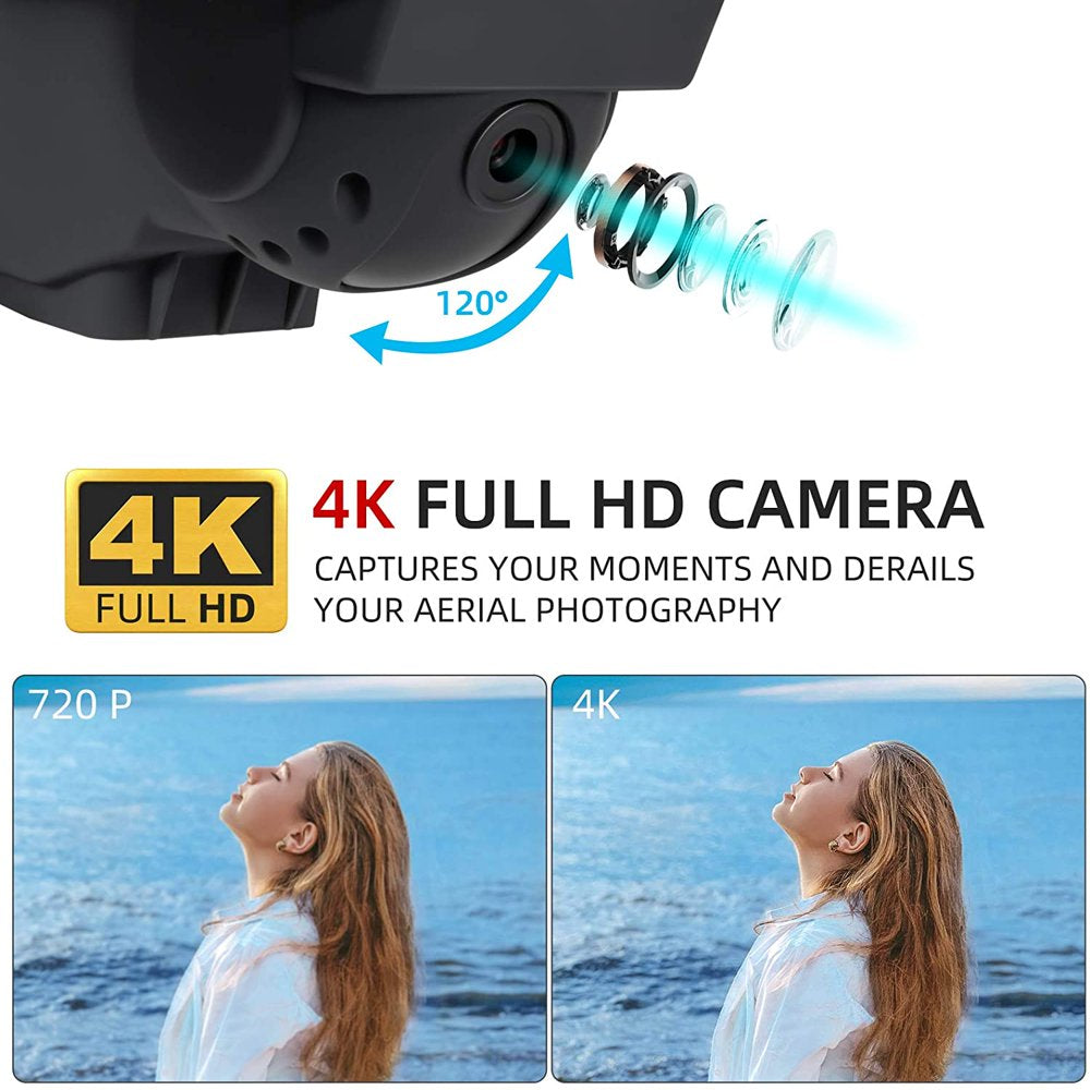 Aerial RC Drone Professional HD 1080P 90° Adjustable Camera Folding Wifi 360 Degree