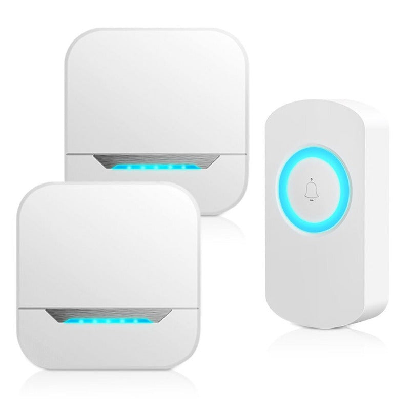 Mini Waterproof Wireless Door Bell Operating at 1000 Feet with 32 Melodies,4 Volume Levels & LED Flash