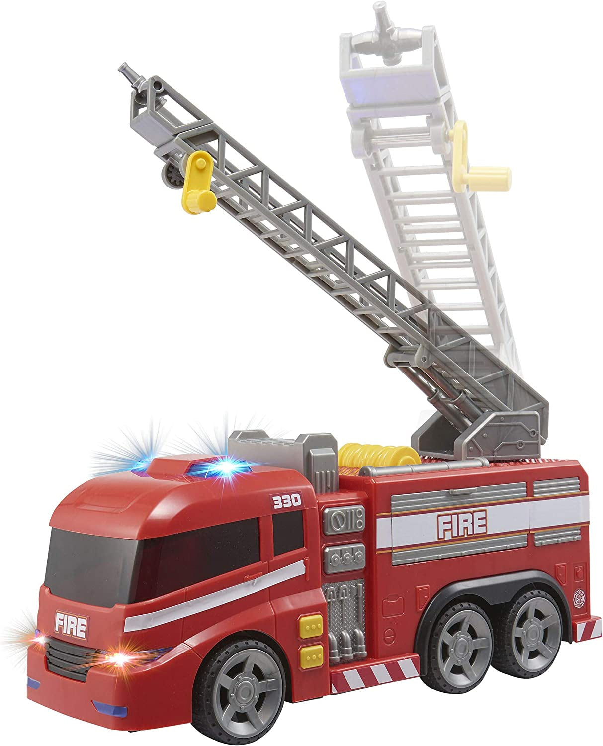 Large Fire Engine | Fire Truck with Realistic Lights and Sounds | Kids' Play Figures and Vehicles Toy Car Set | for Ages 3 and Over