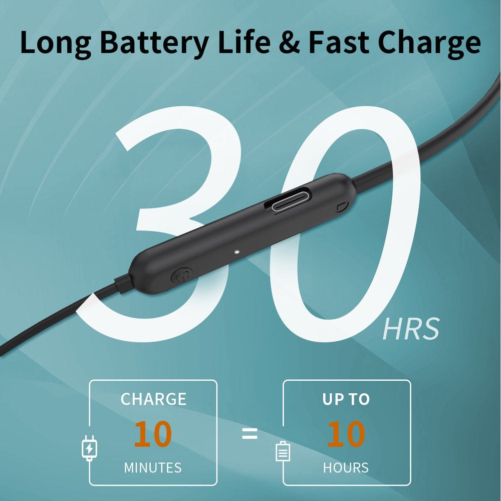Bluetooth Wireless Earbuds IPX7 Waterproof with 12 Hrs
