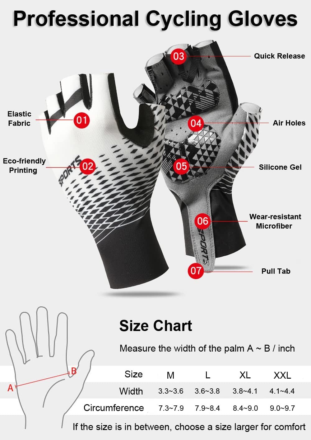 Half Finger MTB Gloves Bike Gloves for Men Cycling Mountain Bike Accessories, for Men & Women