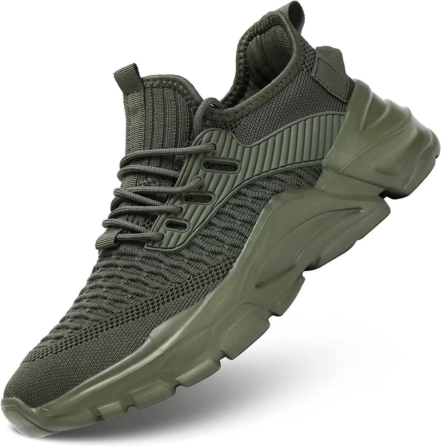 Men's Running Shoes Non Slip Shoes Breathable Lightweight Fashion Sneakers Slip Resistant Athletic Sports Walking Gym Work Shoes