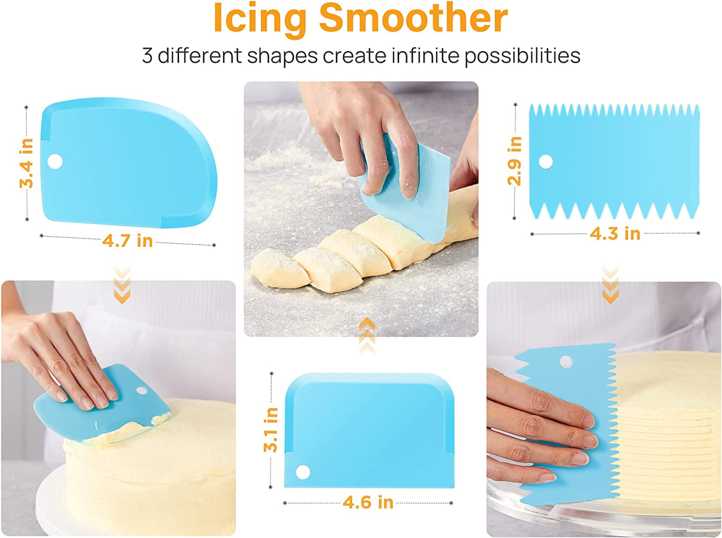 32-Piece Piping Bags and Tips Set