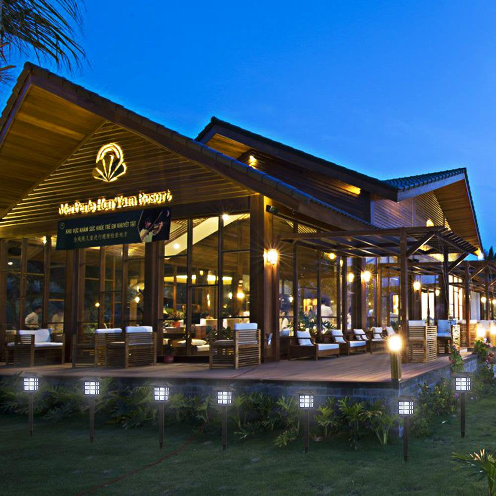 6Pcs Solar Pathway Lights Outdoor, Solar Outdoor Garden Lights Led Light