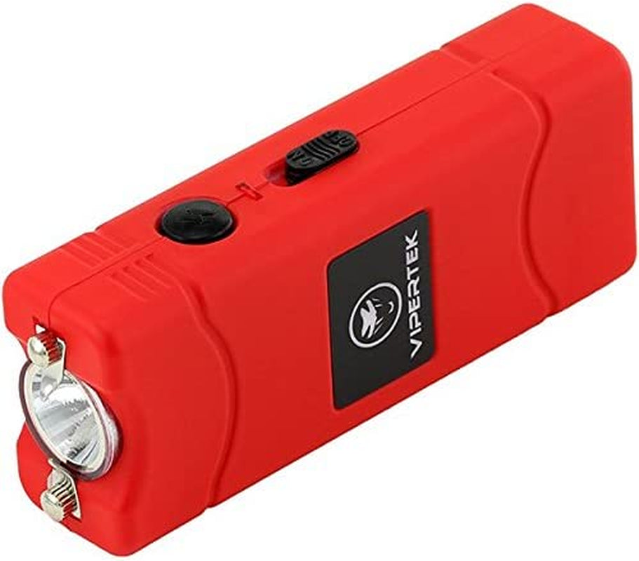 35 Billion Micro Stun Gun - Rechargeable with LED Flashlight, Red