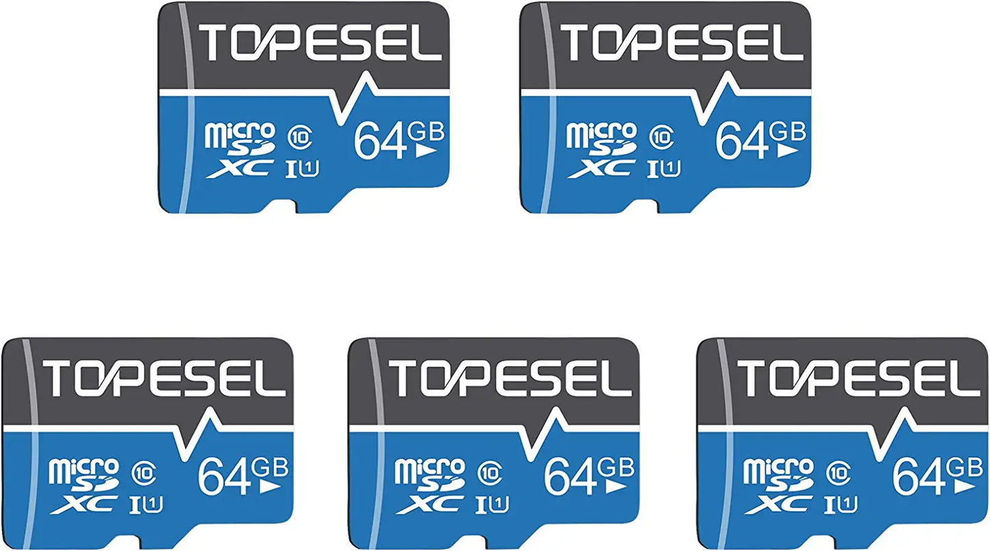32GB Micro SD Card 5 Pack Memory Cards Micro SDHC UHS-I TF Card Class 10 for Camera/Drone/Dash Cam(5 Pack U1 32GB)