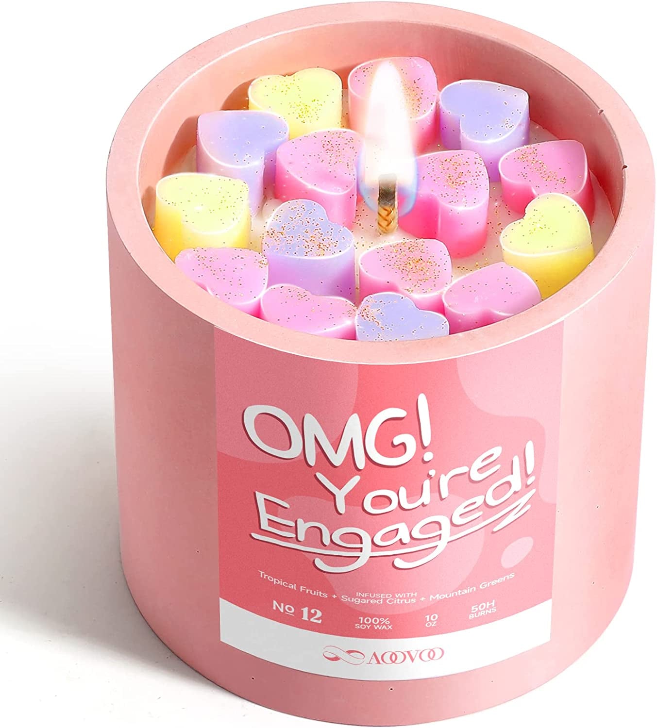 Aromatherapy Candle for Home Scented, Natural Soy Wax Portable Travel Tin Jar Candles (6 Pack Citronella Scented Candles)