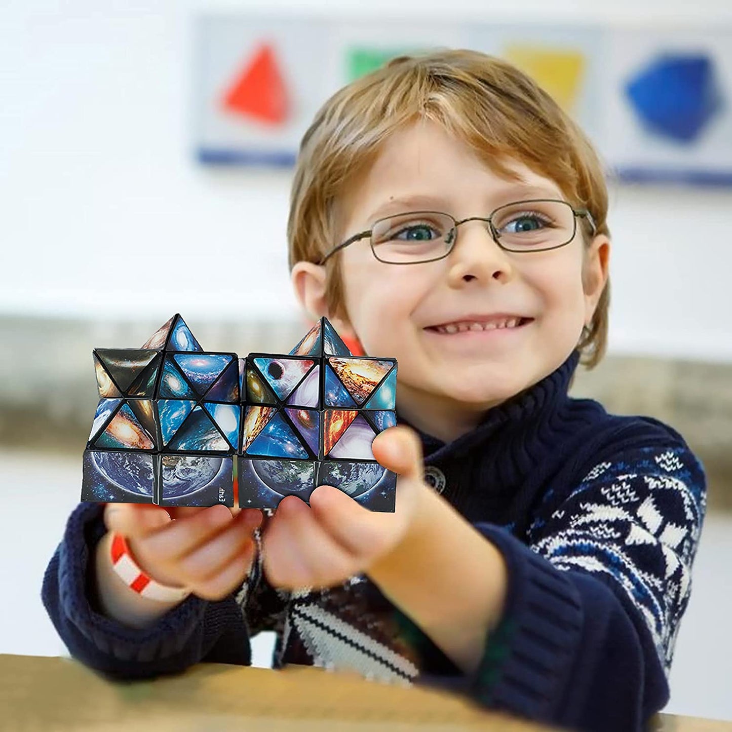 Star Cube Magic Cube 2 in 1 Set, Yoshimoto Cube Infinity Magic 3D Puzzle Cubes for Kids and Adults