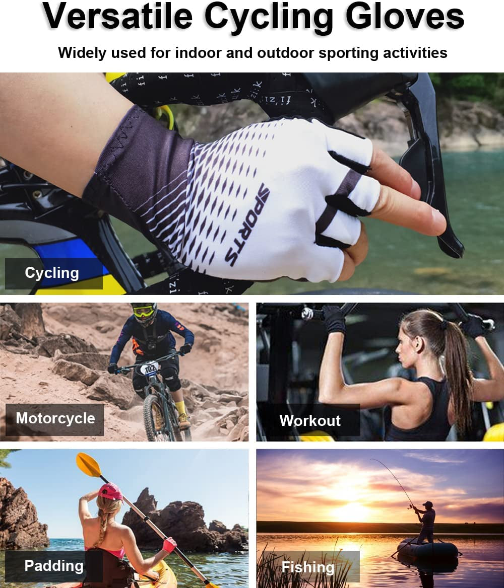 Half Finger MTB Gloves Bike Gloves for Men Cycling Mountain Bike Accessories, for Men & Women