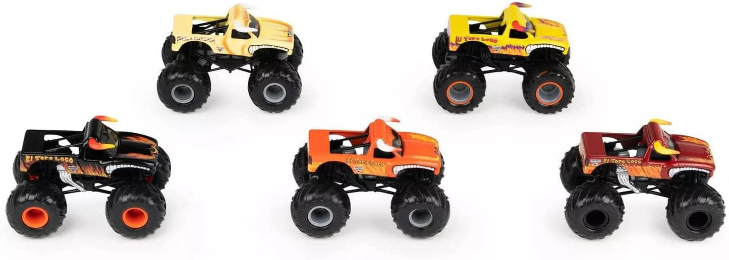 Monster Jam El Toro Loco Evolution Edition 5-Pack 1:64 Scale Diecast Monster Trucks