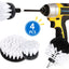  4 PCS Drill Brush Attachment Set Power Scrubber Drill Cleaning Brush Kit for Bathroom, Floor, Tub, Shower, Grout, Tile and Kitchen Surface