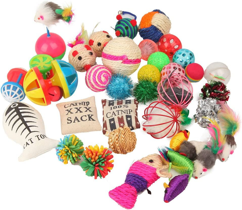 20 Pieces Cat Toys Variety Pack for Kitty