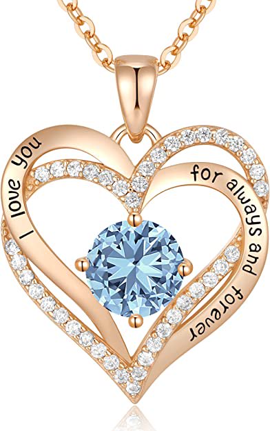 Sterling Silver Necklace with Birthstone