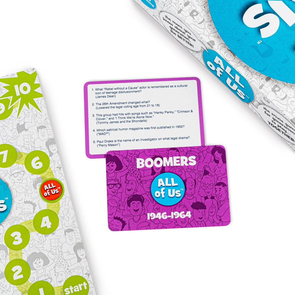 All of Us - the Family Trivia Game for All Generations - Gen Z, Gen Y, Gen X & Baby Boomers - Card Game by What Do You Meme?