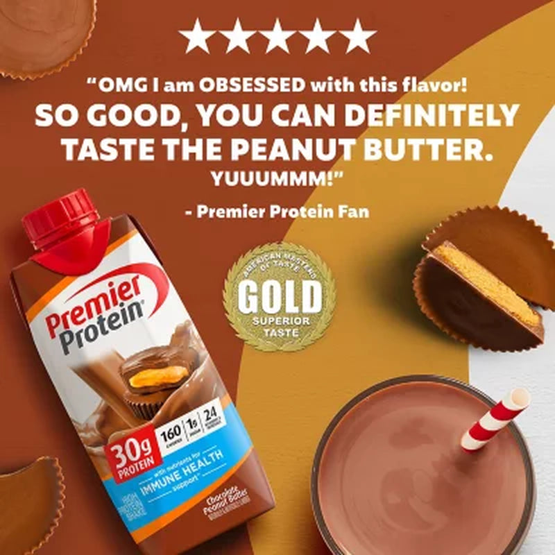 15 Pk  Chocolate Peanut Butter Premier Protein  Shake