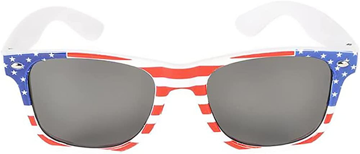 Patriotic Sunglasses, 4th of July USA Flag American Costume Dress-up Pretend Play