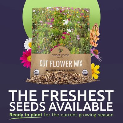 Over 7,500 Fresh Open Pollinated Non-GMO Wildflower Seeds