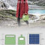 Portable Solar Generator 42Wh/84Wh, Portable Solar Power Station with Solar Panel & Flashlights, Rechargeable Home Emergency Power Bank, Camping Lights with Battery, USB DC Outlets, for Travel Fishing Hunting