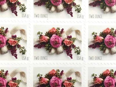 USPS Garden Corsage Two Ounce Forever Stamps - Sheet of 20 Postage Stamps